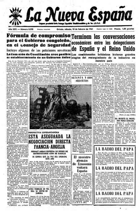 Portada Sábado 18 de  de 1961