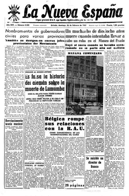 Portada Domingo 26 de  de 1961