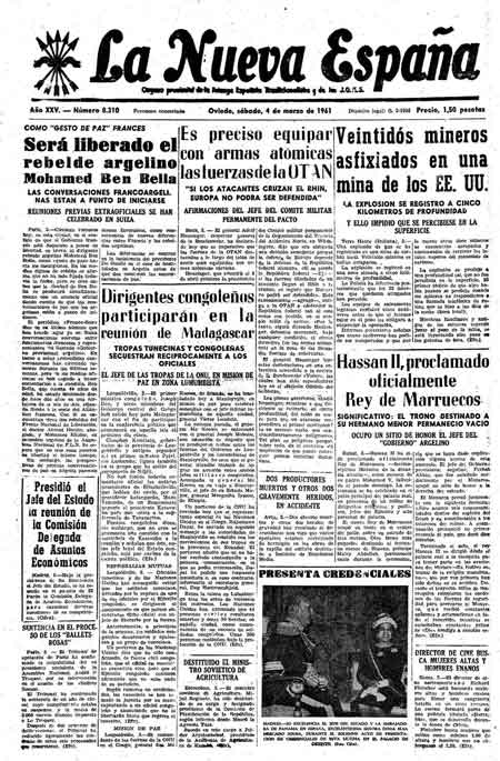 Portada Sábado 4 de  de 1961
