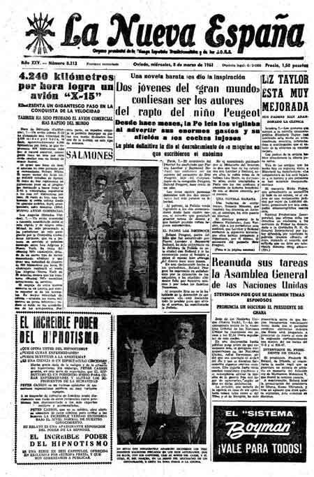 Portada Miércoles 8 de  de 1961