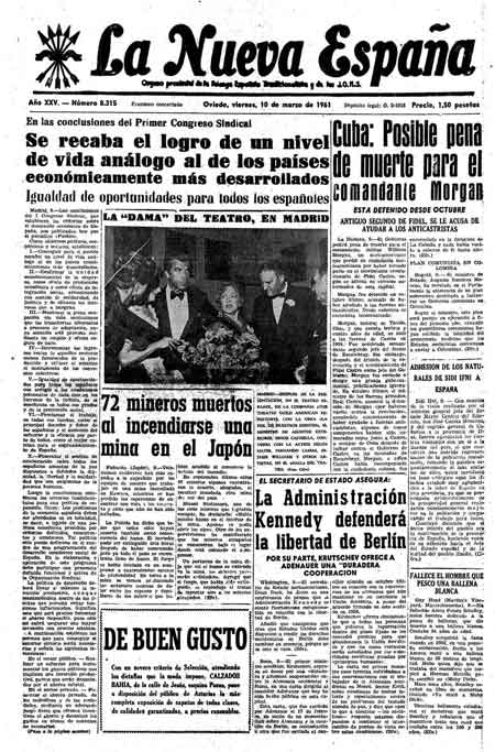 Portada Viernes 10 de  de 1961