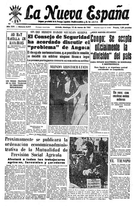 Portada Domingo 12 de  de 1961