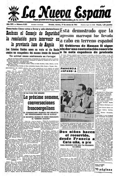 Portada Viernes 17 de  de 1961
