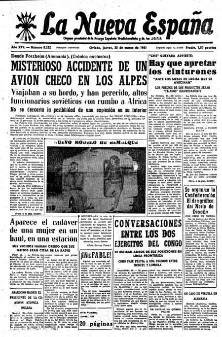 Portada Jueves 30 de  de 1961