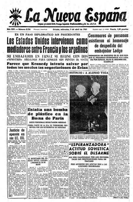 Portada Miércoles 5 de  de 1961