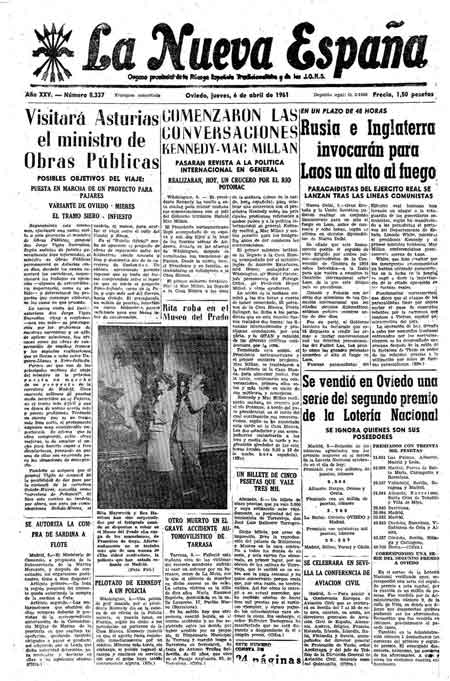 Portada Jueves 6 de  de 1961