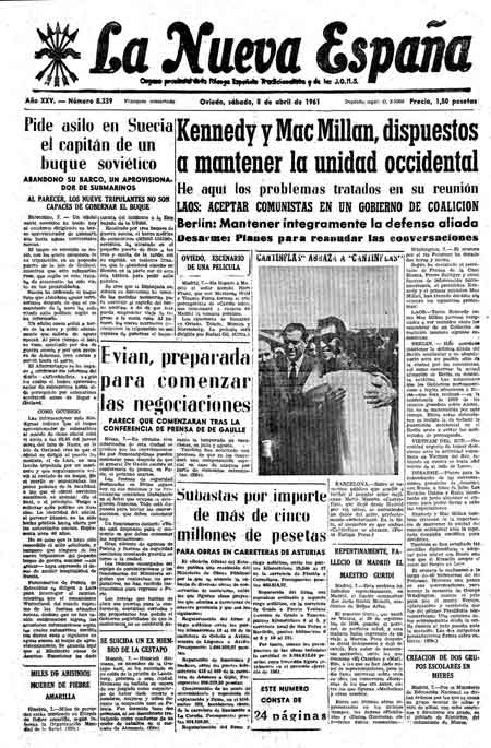 Portada Sábado 8 de  de 1961