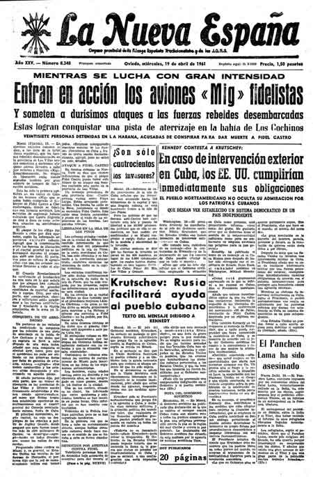 Portada Miércoles 19 de  de 1961