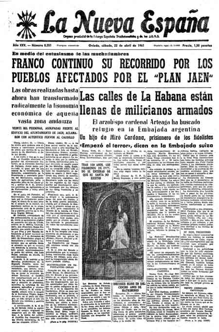 Portada Sábado 22 de  de 1961