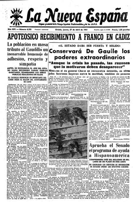 Portada Jueves 27 de  de 1961