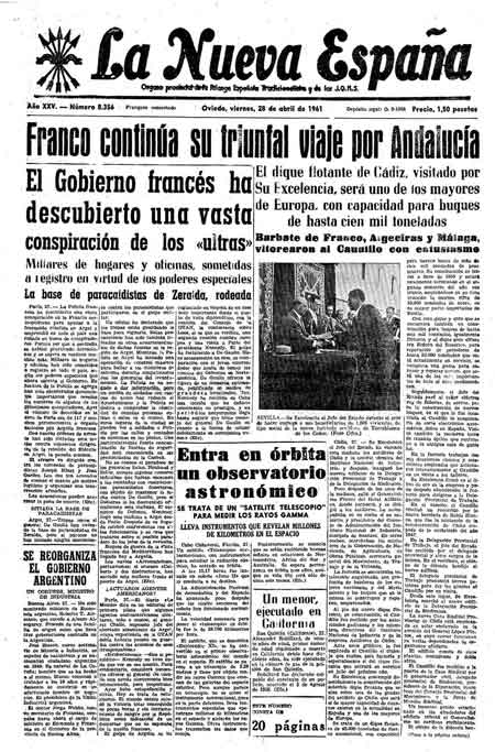 Portada Viernes 28 de  de 1961