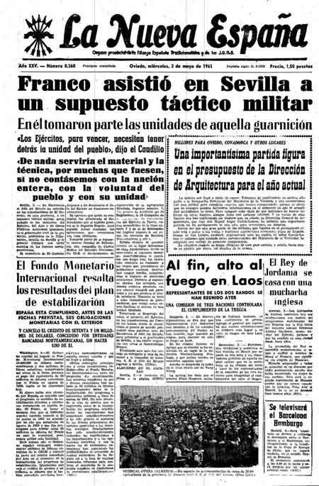 Portada Miércoles 3 de  de 1961