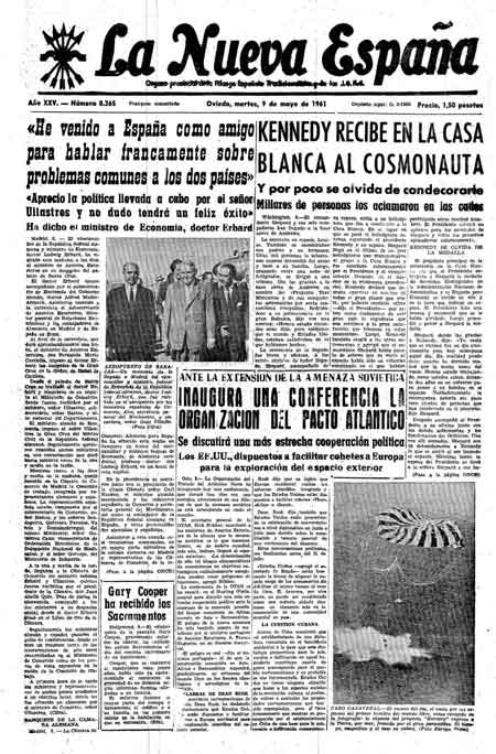 Portada Martes 9 de  de 1961