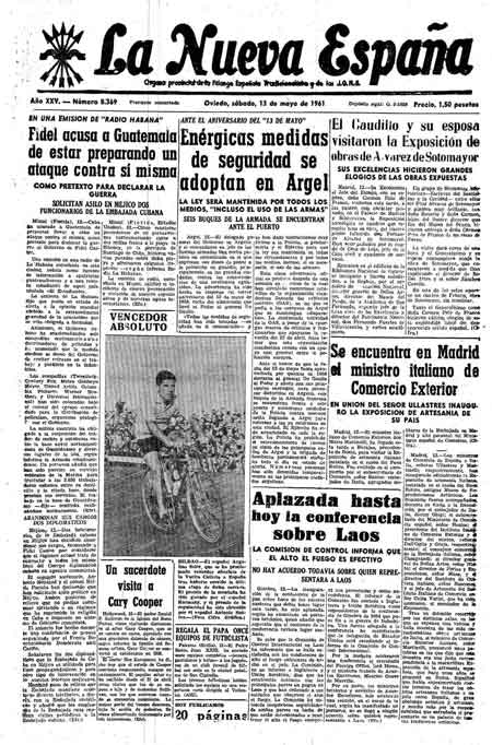 Portada Sábado 13 de  de 1961