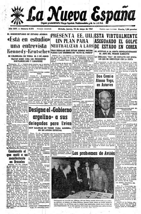 Portada Jueves 18 de  de 1961