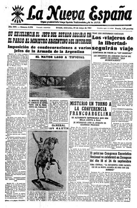 Portada Miércoles 24 de  de 1961