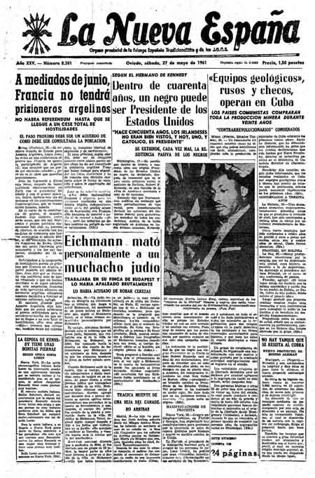 Portada Sábado 27 de  de 1961