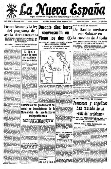 Portada Domingo 28 de  de 1961
