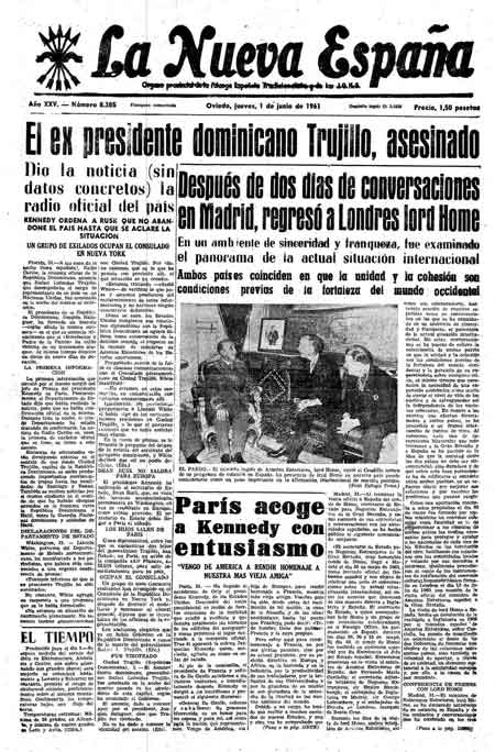 Portada Jueves 1 de  de 1961