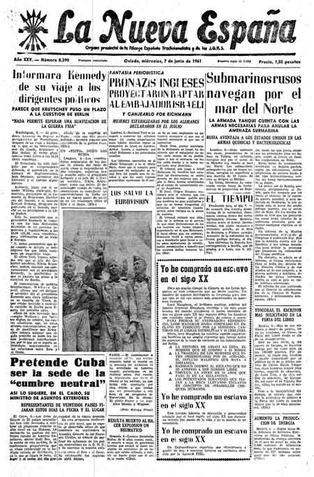 Portada Miércoles 7 de  de 1961