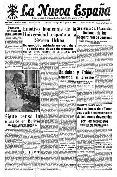 Portada Domingo 11 de  de 1961