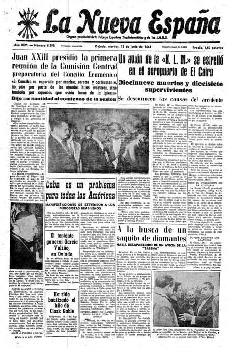 Portada Martes 13 de  de 1961