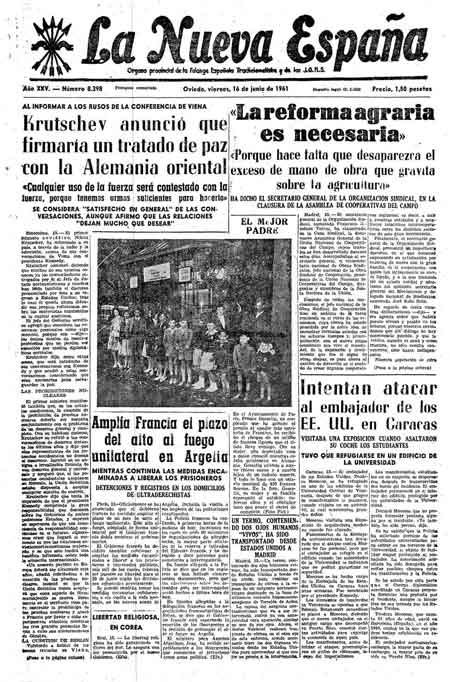 Portada Viernes 16 de  de 1961