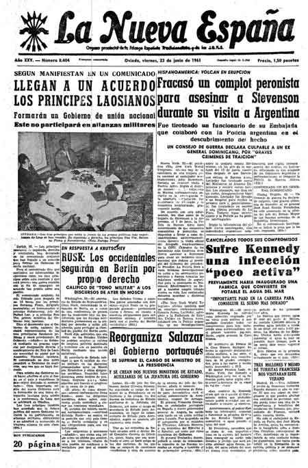 Portada Viernes 23 de  de 1961
