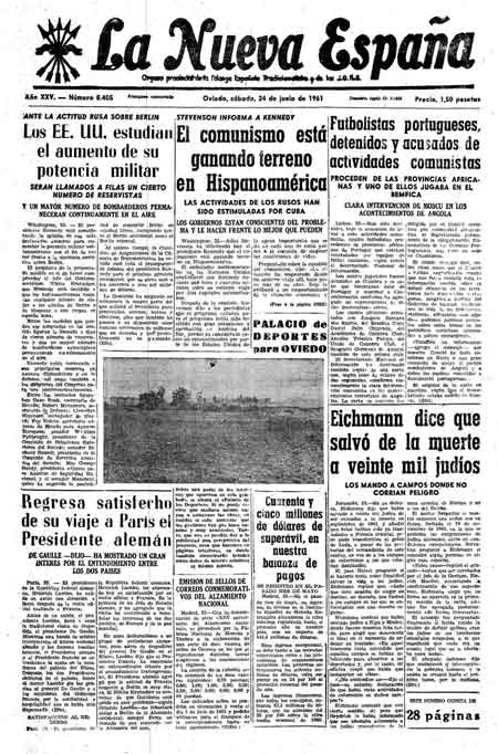 Portada Sábado 24 de  de 1961