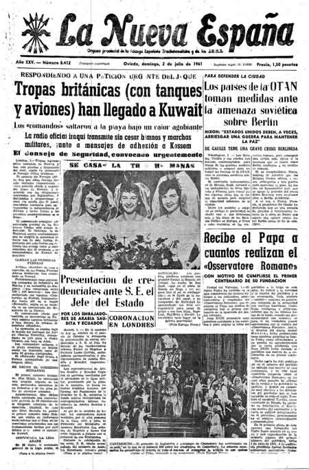 Portada Domingo 2 de  de 1961