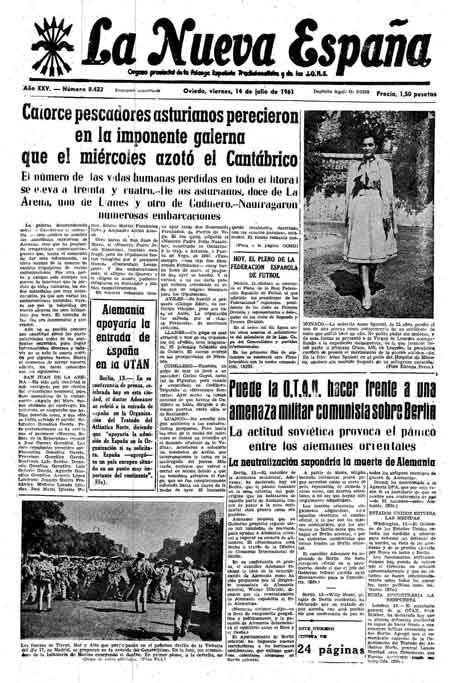 Portada Viernes 14 de  de 1961