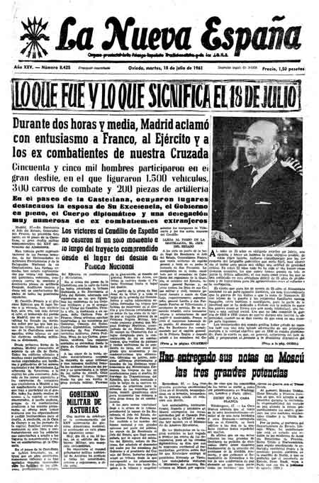 Portada Martes 18 de  de 1961