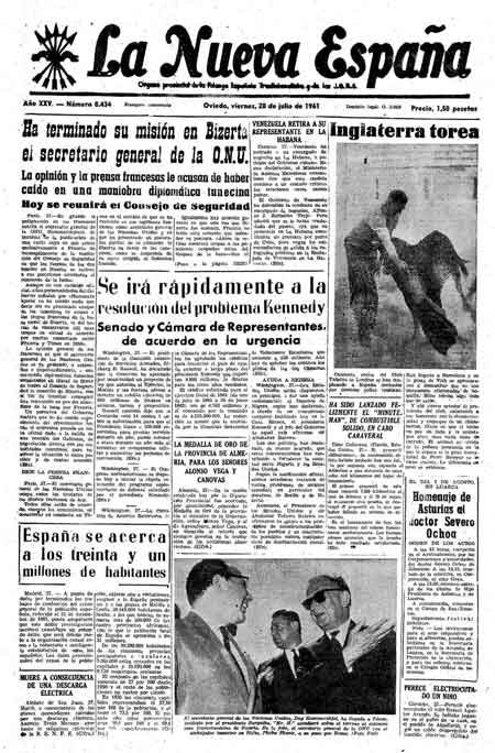 Portada Viernes 28 de  de 1961