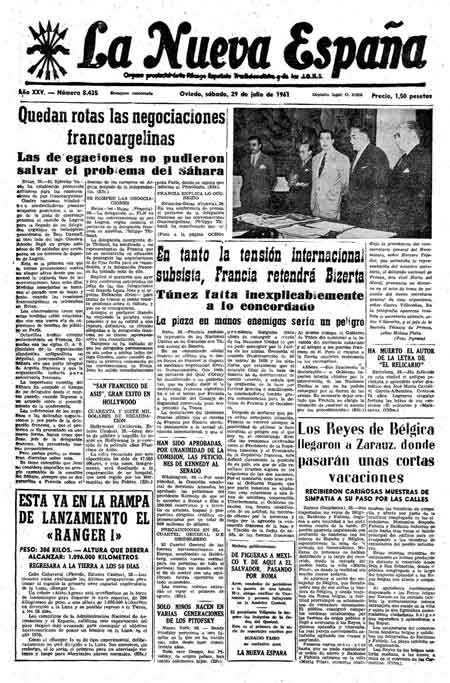 Portada Sábado 29 de  de 1961