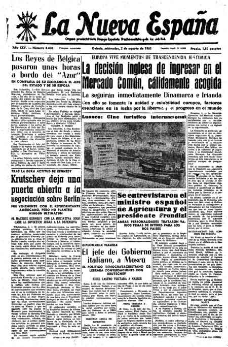 Portada Miércoles 2 de  de 1961