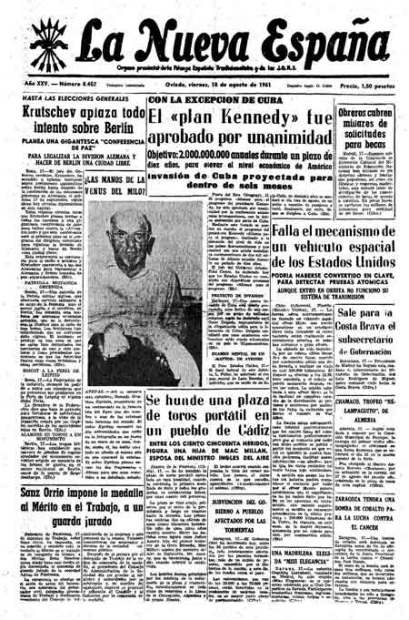 Portada Viernes 18 de  de 1961