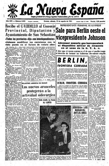 Portada Sábado 19 de  de 1961