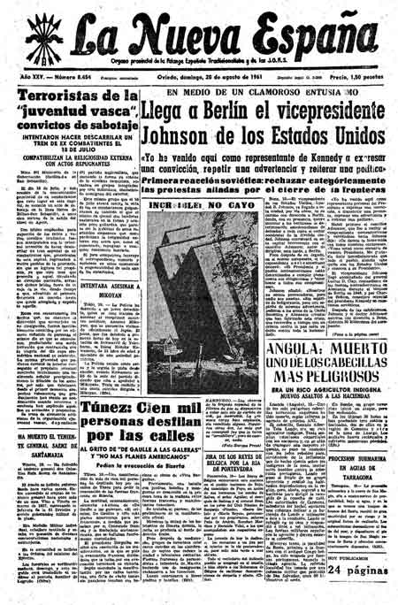 Portada Domingo 20 de  de 1961