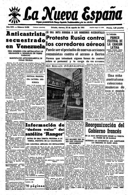 Portada Viernes 25 de  de 1961