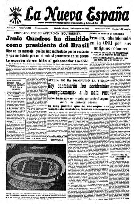 Portada Sábado 26 de  de 1961