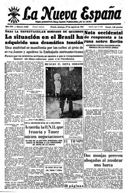Portada Domingo 27 de  de 1961