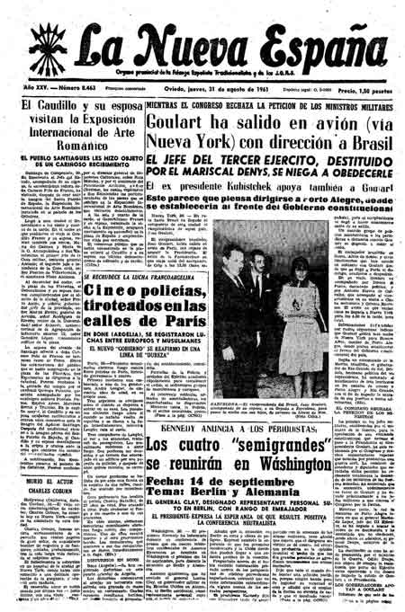 Portada Jueves 31 de  de 1961