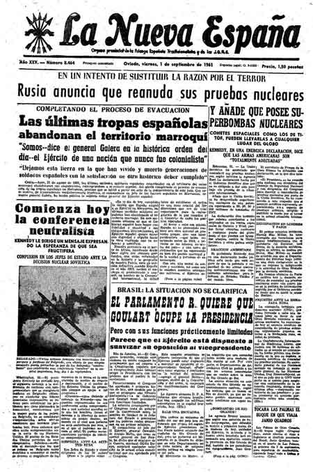 Portada Viernes 1 de  de 1961