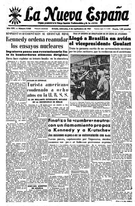 Portada Miércoles 6 de  de 1961