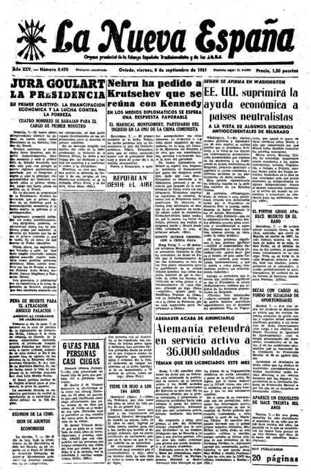Portada Viernes 8 de  de 1961