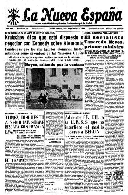 Portada Sábado 9 de  de 1961
