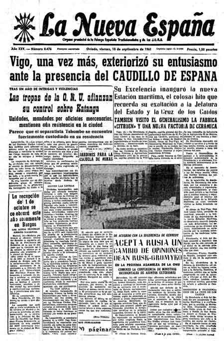 Portada Viernes 15 de  de 1961