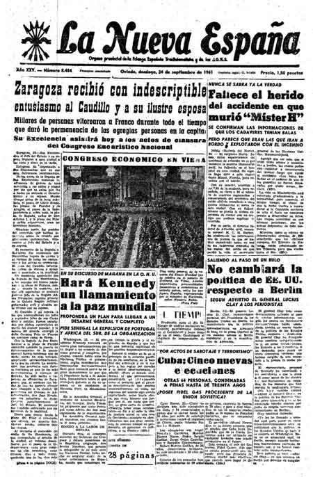 Portada Domingo 24 de  de 1961