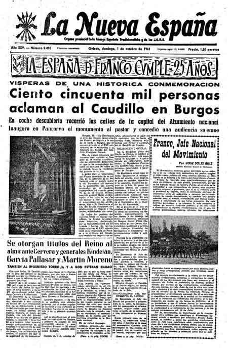 Portada Domingo 1 de Octubre de 1961