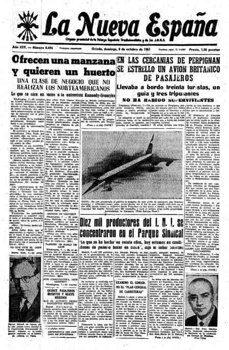 Portada Domingo 8 de Octubre de 1961